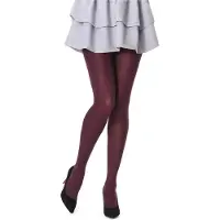 Bellivalini Dames Panty - 100 DEN - Medium gloss - Polyamide - BLV-FI-1003 - Bordeaux - XXL