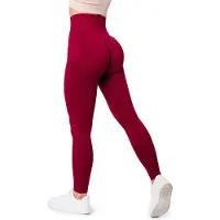 Bellivalini BLV-BLV50-255-LE Dames Leggings - Push Up - High Waist - Scrunch - Vrijetijdsbroek - Lang - Sport - Sporbroek - Yogabroek - Claret - L