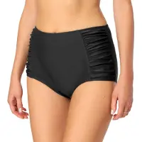 Bellivalini Dames Zwembroek - Bikinibroekje - Elastische tailleband - Polyamide & Elastaan – Zwart – XS - BLV-BLV50-284-SL