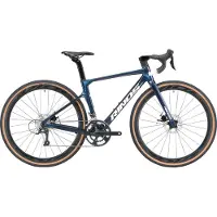 RINOS Sandman 1.0 - Carbon Gravel Fietes - Gravel Bike - met Shimano SORA 18 versnellingen en schijfremmen - lichte fiets voor dames en heren - 700 x 40C - Kameleon Blauw-Paars 56