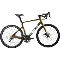 RINOS Odin1.0 Carbon Road - RaceFiets - met Shimano SORA 18 versnellingen en schijfremmen - lichte fiets voor dames en heren - 700 x 40C - Kameleon Goud - Groent 50