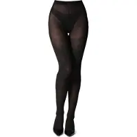 Bellivalini Dames Panty - 100 DEN - Halsterloos - Katoen - BLV-GI-1115 - Grafiet - M