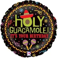 Betallic Verjaardag heliumballon – Holy Guacamole - Gevuld met helium