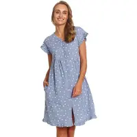 Doctor Nap Katoenen Nachthemd Borstvoeding Zwangerschap Stardust TCB.7455 36 / S