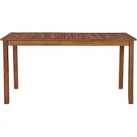 vidaXL Tuintafel 150x90x74 cm massief acaciahout