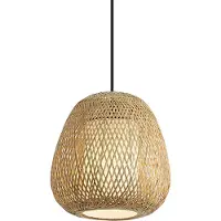 QAZQA Japandi hanglamp bamboo 32cm IP44 - Moana