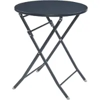 Helloshop26 Opvouwbare tuintafel - - 03_0011037 - gelakt staal - opvouwbaar (vouwt plat) - belasting 60 kg