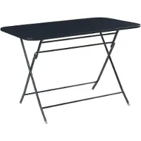 Helloshop26 Opvouwbare tuintafel - - 03_0011034 - 110x70x71 cm - Gelakt staal - Opvouwbaar 60 kg