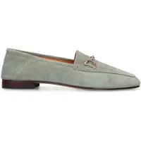 Manfield Groene suède loafers | Maat 40