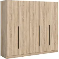 Furnilux Moderne Kleerkastcombinatie - Ruime Opbergoplossing Voor Jouw Slaapkamer - 200x180x52cm
