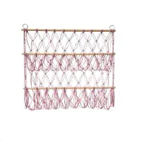 Happiq Knuffeldier Hangmat - Speelgoednet voor Kinderkamer - Roze