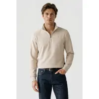 G-Star Heren Half Rits Sweatshirt Ecru