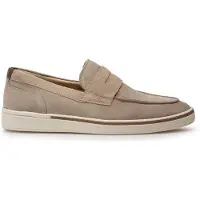 Floris van Bommel Loafer Van Bommel beige suede elegante zomerschoen