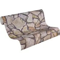 AS-Creation Vliesbehang 9273-16 Best of Wood'n Stone 2 breuksteen bruin