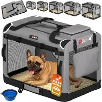 Cadoca Hondentransportbox Grijs M 60x40x44cm