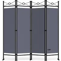 Casaria Kamerscherm Antraciet 180x163cm