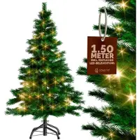 Casaria Kerstboom 150 cm – Incl. LED Kerstverlichting PE Groen