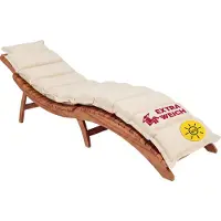 Detex Matras voor ergonomisch ligbed - tuinkussen - crème
