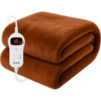 Monzana Elektrische Onderdeken Bruin Polyester 180x130cm