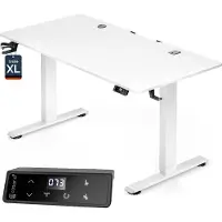 Casaria Zit sta bureau Wit 160x75x72-117cm