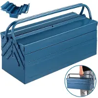 Deuba Gereedschapskist Blauw Staal 53x20x20cm