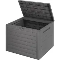 Casaria Kussenbox Lille Grijs 190L houtlook