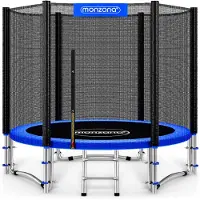 Monzana Trampoline Blauw Ø244cm incl Veiligheidsnet & Ladder