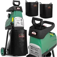 Gardebruk Stille hakselaar 3100W met 2 opvangzakken van elk 60 liter
