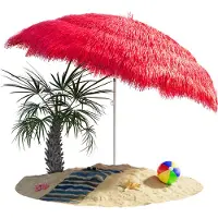 Kingsleeve Parasol Hawaii Rood Ø160cm UV-bescherming 30+