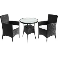 Casaria Polyrotan Tuinset 3-delig incl kussens