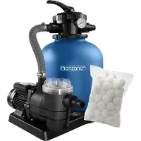Monzana Zandfiltersysteem Zwembad 11000L/u 1,2kg Filterballen