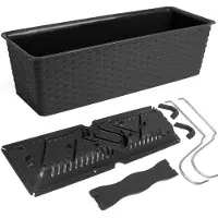 Monzana Balkon Plantenbak Antraciet 6 Liter online kopen