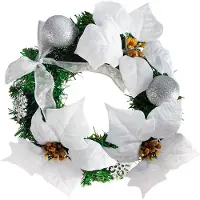 Deuba Kerstkrans Wit Ø22cm