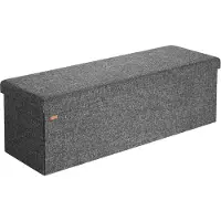 Casaria Zitbank met Opbergruimte - 115x40x40cm 131L – Donkergrijs
