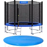 Monzana Trampoline Ø305cm incl veiligheidsnet TÜV SÜD GS hoes