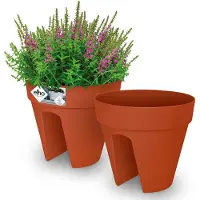 Gardebruk Terracotta bloempot set van 2 28,5x25,5cm