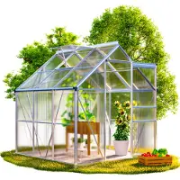 Gardebruk Tuinkas Aluminium 190x190x195cm met Fundering