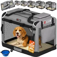 Cadoca Hondentransportbox Grijs L 70x52x50cm