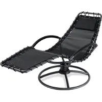 Casaria Relax Lounger Eve Antraciet met schommelfunctie