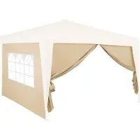 Deuba Zijwanden vouwtent set van 2 Beige 3x2m