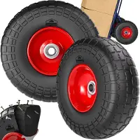 Gardebruk Steekwagenwiel set van 2 Zwart massief rubber