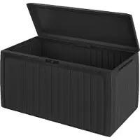 Casaria Kussenbox Board Plus Antraciet 290L met wielen
