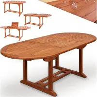 Casaria Tuintafel Vanamo Eucalyptushout 150-200x100x74cm FSC-gecertificeerd