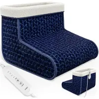 Monzana Elektrische voetenwarmer Blauw 4 warmtestanden 100W