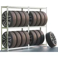 Monzana Bandenrek Set van 2 180x120x40cm gegalvaniseerd 795kg
