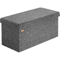 Casaria Opbergbank Donkergrijs 80x40x40cm