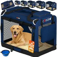 Cadoca Hondentransportbox Blauw XXXL 101x69x70cm