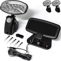 Monzana LED Solar Wandlamp Set van 2 Bewegingsmelder
