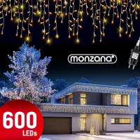Monzana Kerstverlichting LED Lichtsnoer Kerst Warmwit 20m