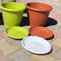 Veca Onderpot 'cilinder', diameter 30 cm (geschikt voor een vaas met een diameter van 40 cm) - kleur: antraciet